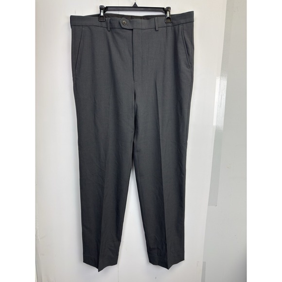 NEW Nautica Men's 40X35 Stretch Dress Suit Pants  Grey Business Trousers‎ - Picture 1 of 8